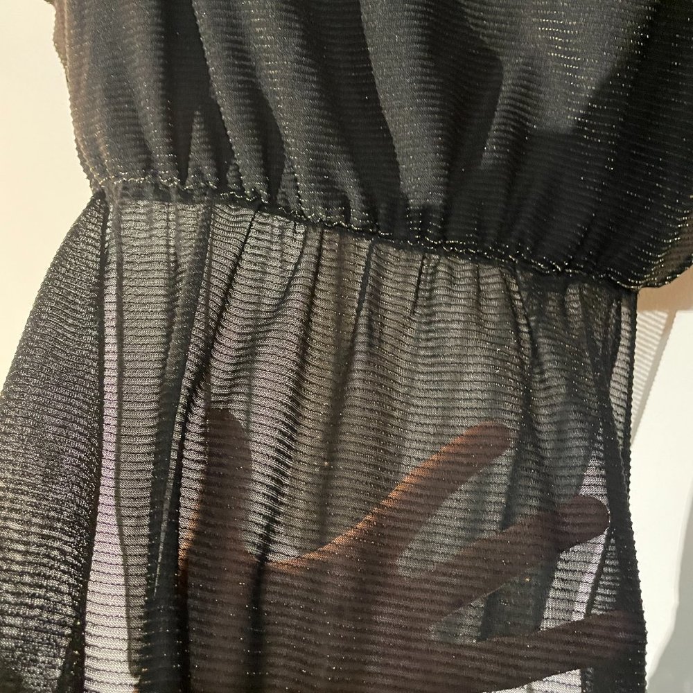 Vintage 70's Metallic Disco Dress/Tunic by Mara J Jrs. of California - Picture 6 of 7